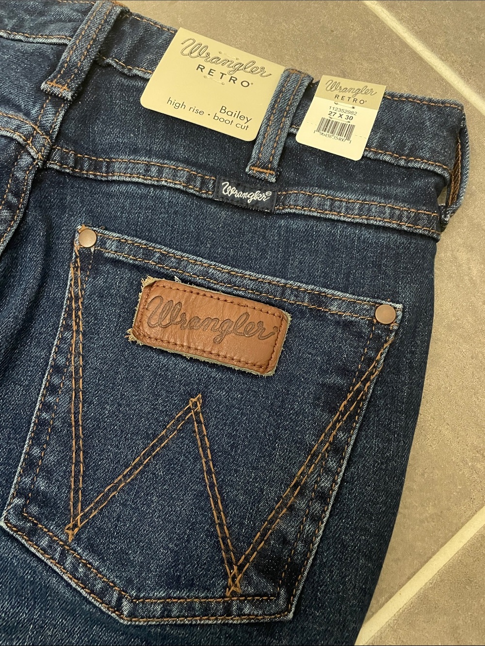 Wrangler Retro Bailey High Rise Boot Jeans size 27X30 - Picture 10 of 12